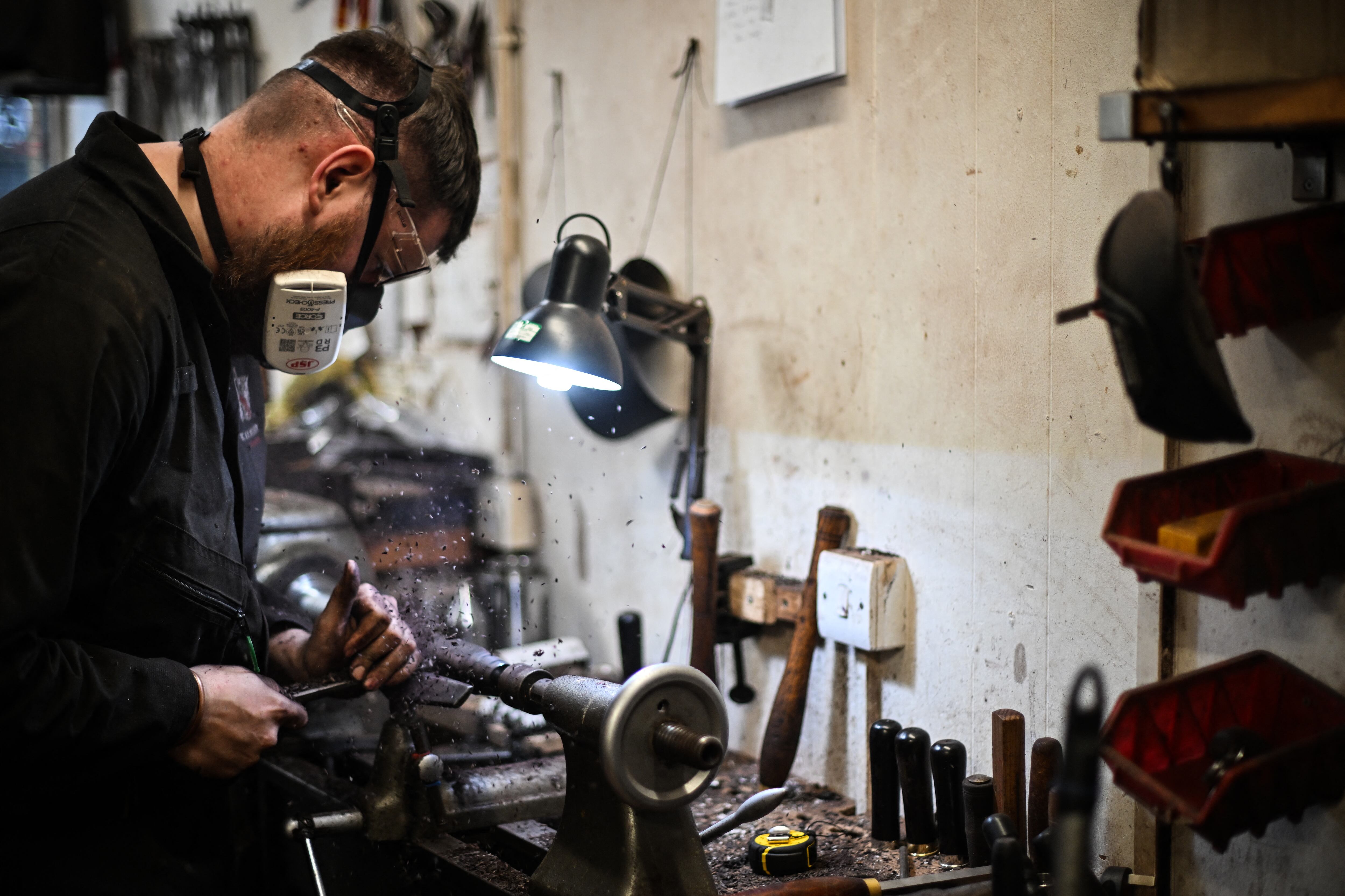 Fabricación artesanal de gaitas en Escocia