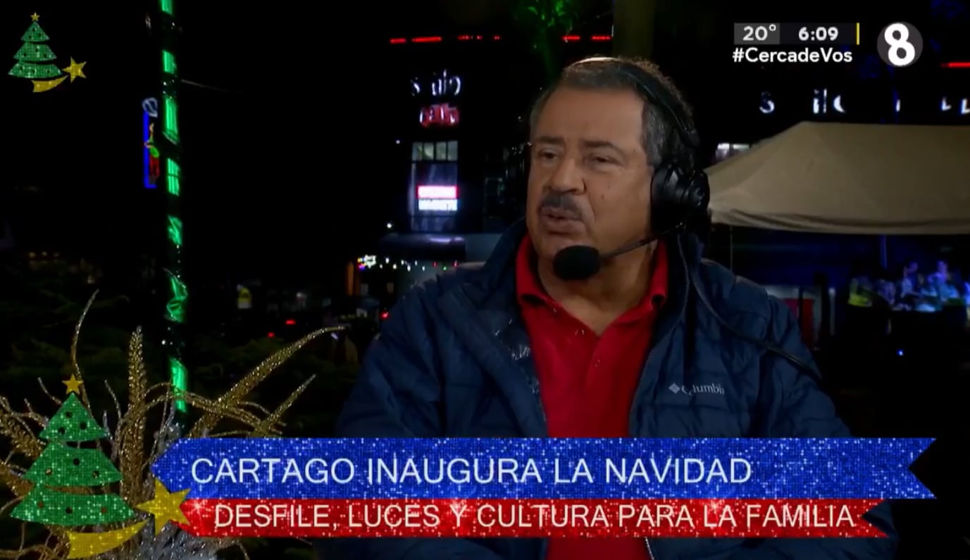 Mario Redondo, alcalde de Cartago, fue denunciado por un regidor del PLN, debido a su participación en la transmisión del desfile navideño de ese cantón.