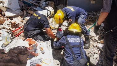 Terremoto en Colombia: socorristas trabajan sin descanso para hallar sobrevivientes