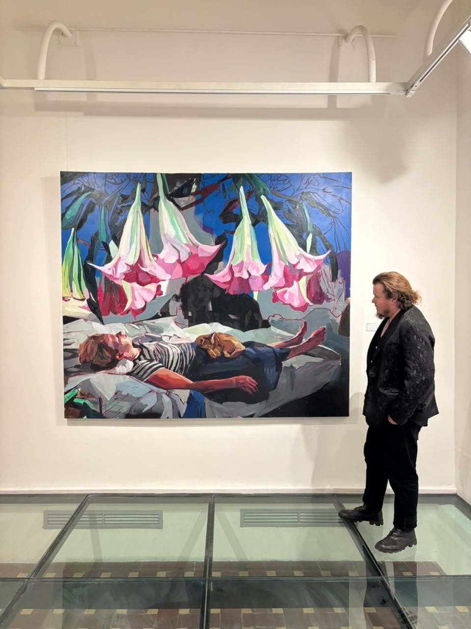 El artista Philipp Anaskin en el Museo Calderón Guardia.