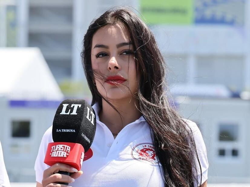 Larissa Riquelme en la previa del duelo entre Paraguay y Australia.