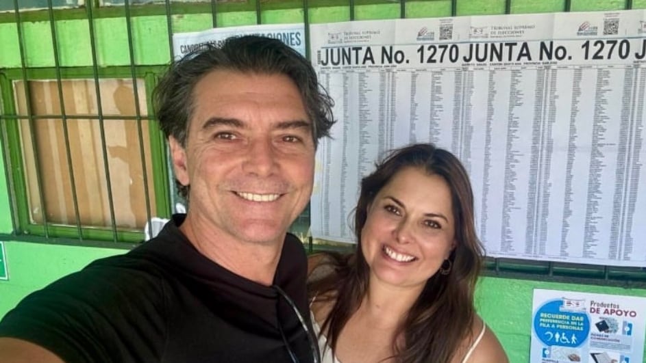 Carla Castro dio a conocer que esta fue la primera vez que Claudio Ciccia votó en Costa Rica.