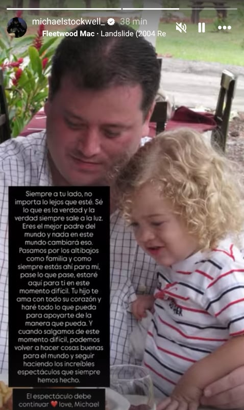 Michael Stockwell, hijo mayor de Don Stockwell, compartió fotografía y mensaje en apoyo a su padre.
