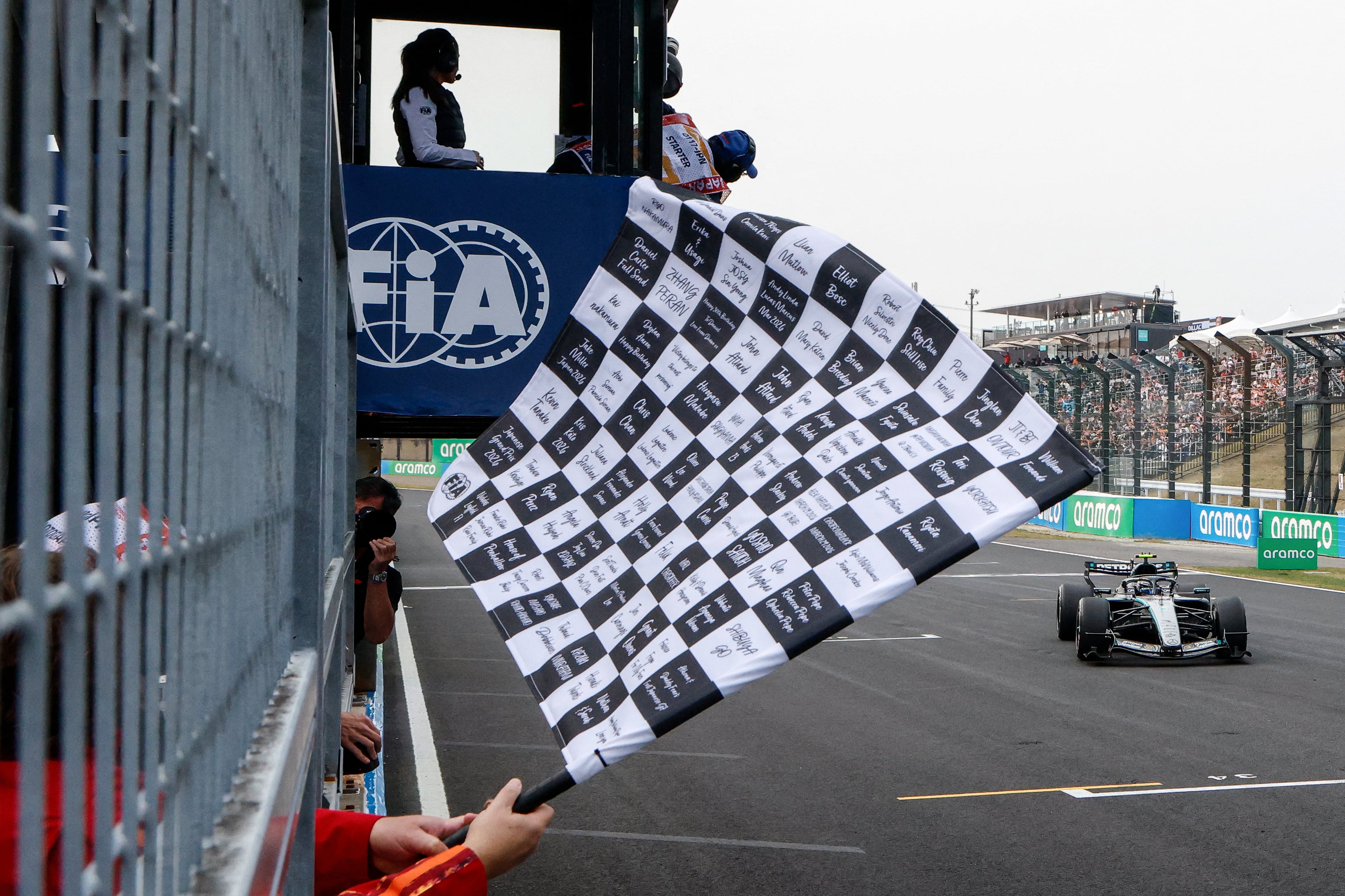 Llegó el momento de la consagración para Kimi Antonelli, con la bandera a cuadros en el Gran Premio de Japón de la Fórmula 1.