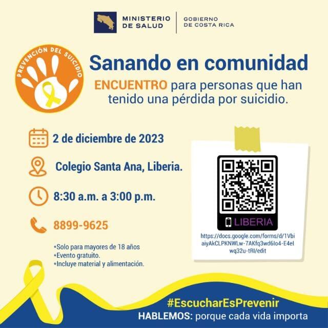 Taller para quienes han perdido un ser querido por suicidio.