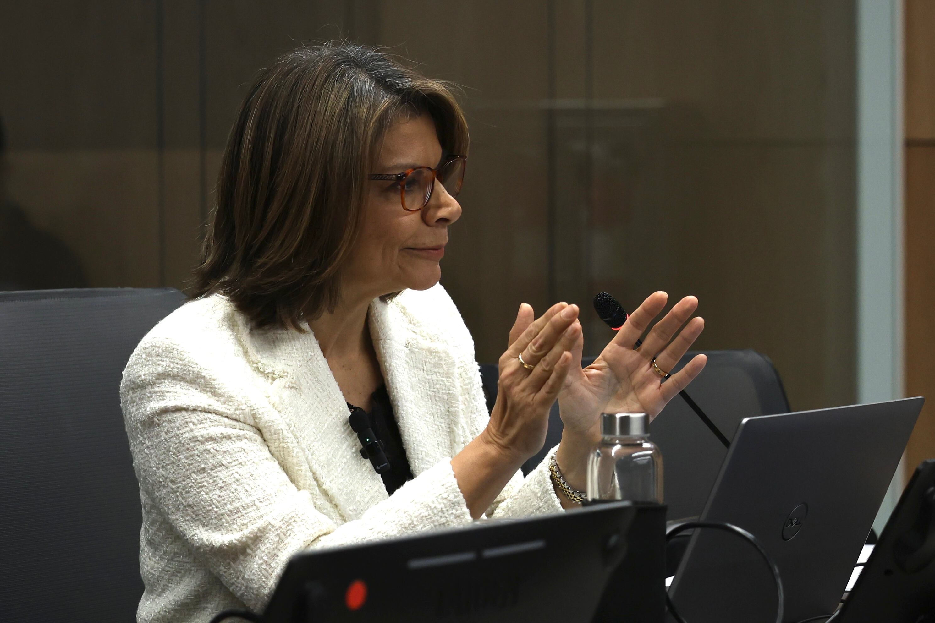 14/08/2025, San José, Asamblea Legislativa, comparecencia de la ex presidente de la república Laura Chinchilla en la comisión de Seguridad y Narcotráfico.