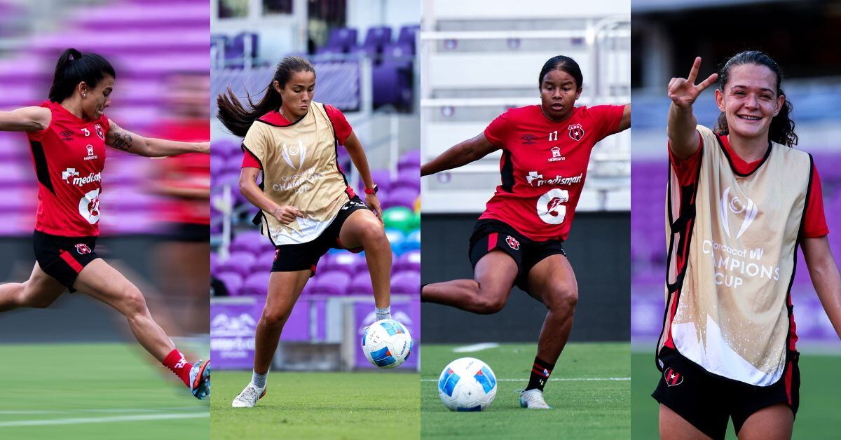 Gabriela Guillén, Ángela Mesén, Kenia Rangel y Emilie Valenciano pueden ver acción en el partido entre Orlando Pride y Liga Deportiva Alajuelense, en la Copa de Campeones W de Concacaf.