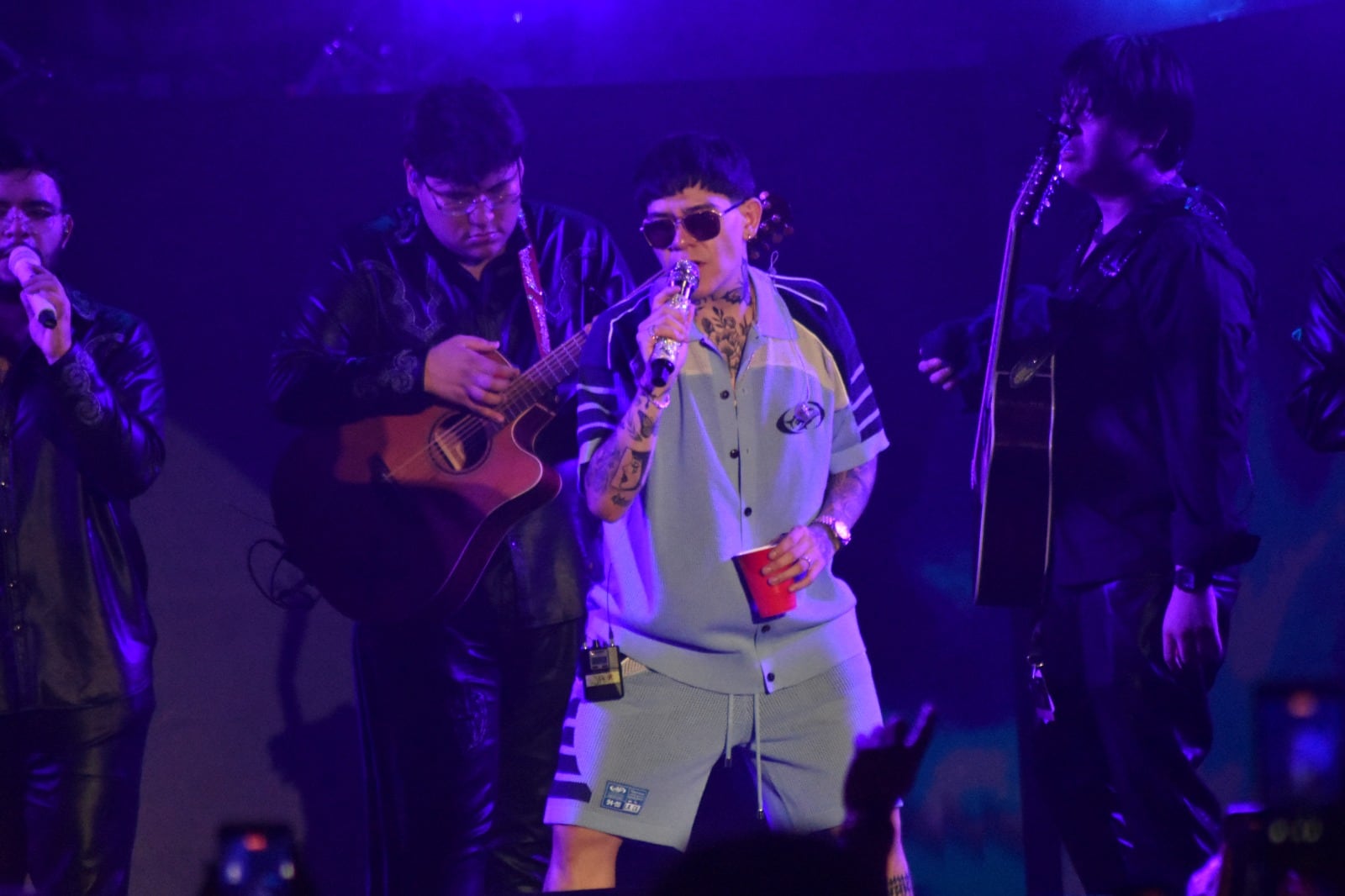 Junior H, cantante mexicano-estadounidenes pionero de los corridos tumbados, se presentó este sábado en Pedregal.
