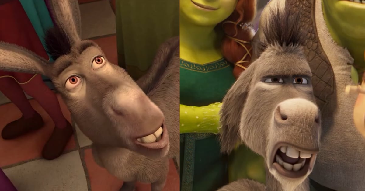 A Burro se le añadió una pequeña barba y sus ojos se hicieron más grandes, saltones y caricaturescos.