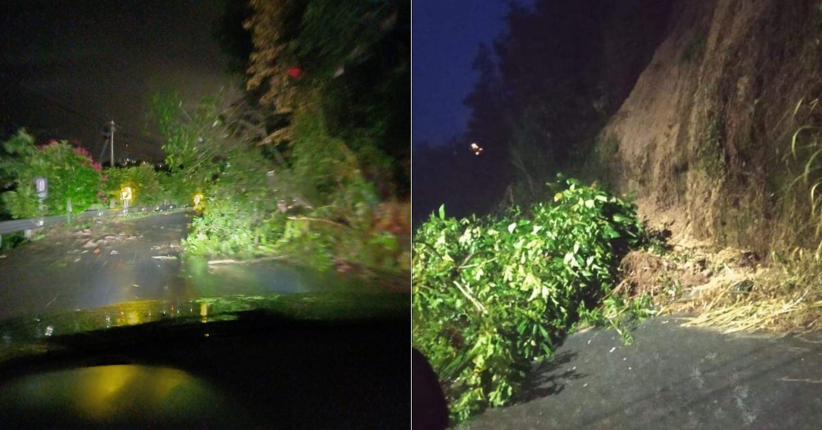 Producto de las fuertes lluvias, el cantón de León Cortés en San José se vio afectado por múltiples deslizamientos. Así lucía uno de los derrumbes en Santa Cruz de este cantón. (Fotos: suministradas por Keyna Calderón, corresponsal GN)