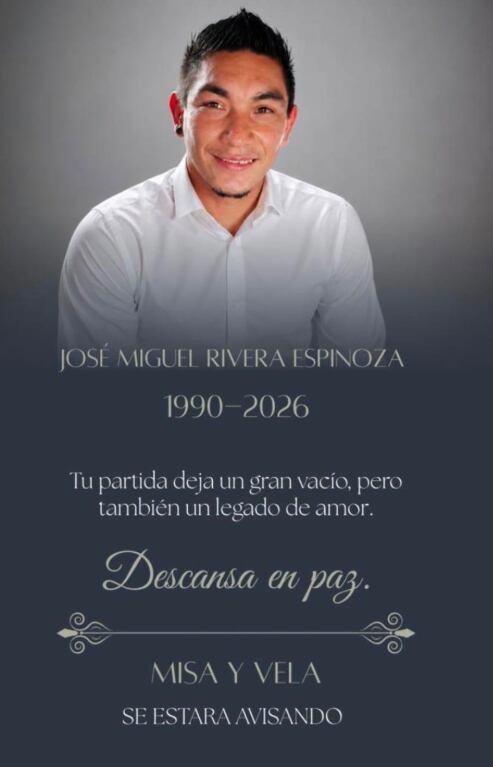 José Miguel Rivera Espinoza era el motociclista que colisionó contra el carro del presentador Carlos Álvarez en San Vito de Coto Brus.