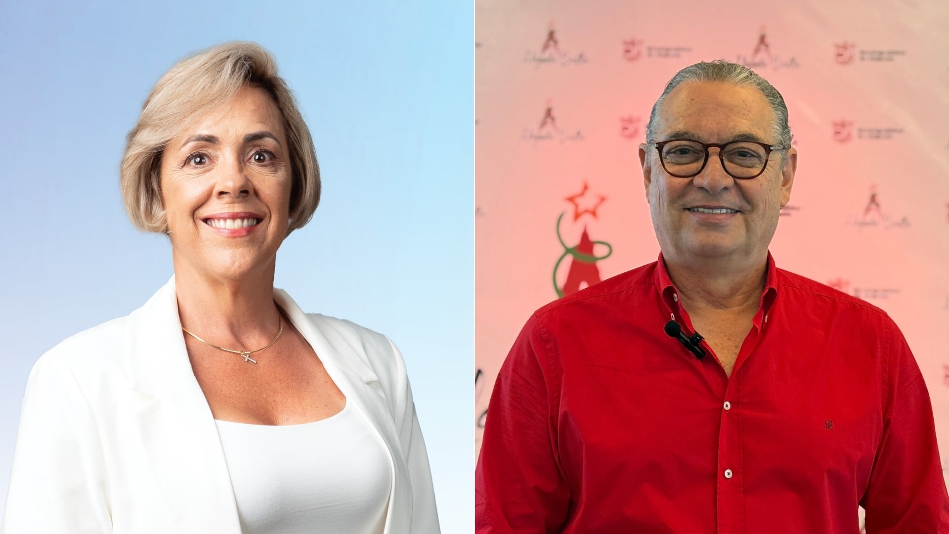 En la imagen la alcaldesa de Belén, Zeneida Chaves, y el alcalde de Alajuela, Roberto Thompson.