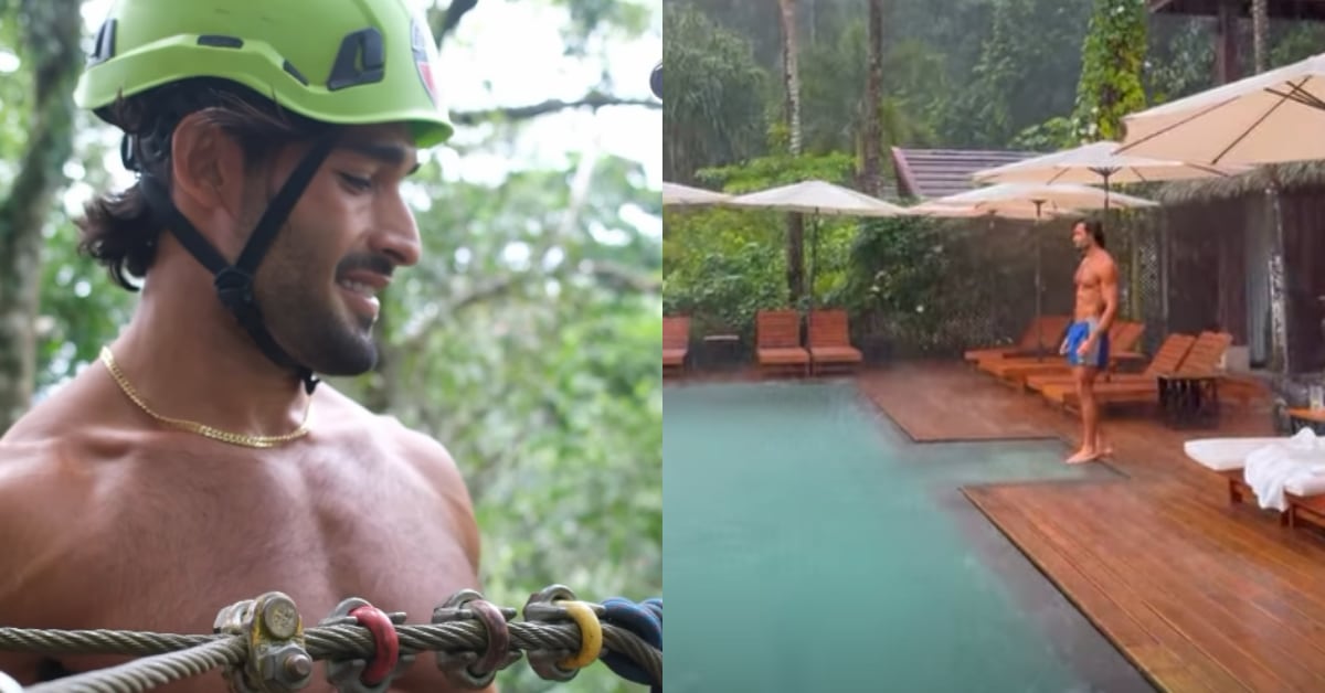 Sam Asghari, modelo, actor y exesposo de la cantante Britney Spears, estuvo en Osa y Uvita disfrutando de vacaciones.