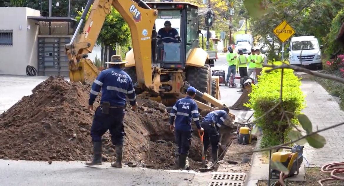 El AyA anunció que restableció el suministro de agua potable en comunidades afectadas de Santa Ana y Escazú.