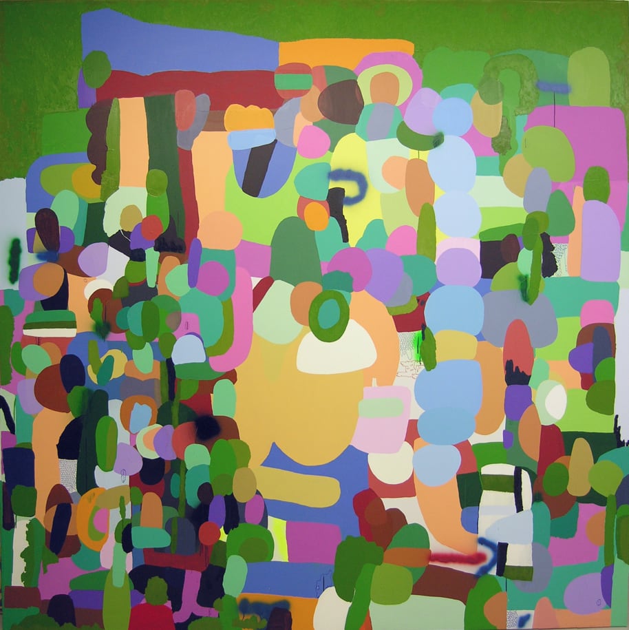 Federico Herrero, Landscape, Canal Grande, 2006, óleo sobre lienzo, 300 x 300 cm. MUDAM: The Contemporary Art Museum of Luxembourg.