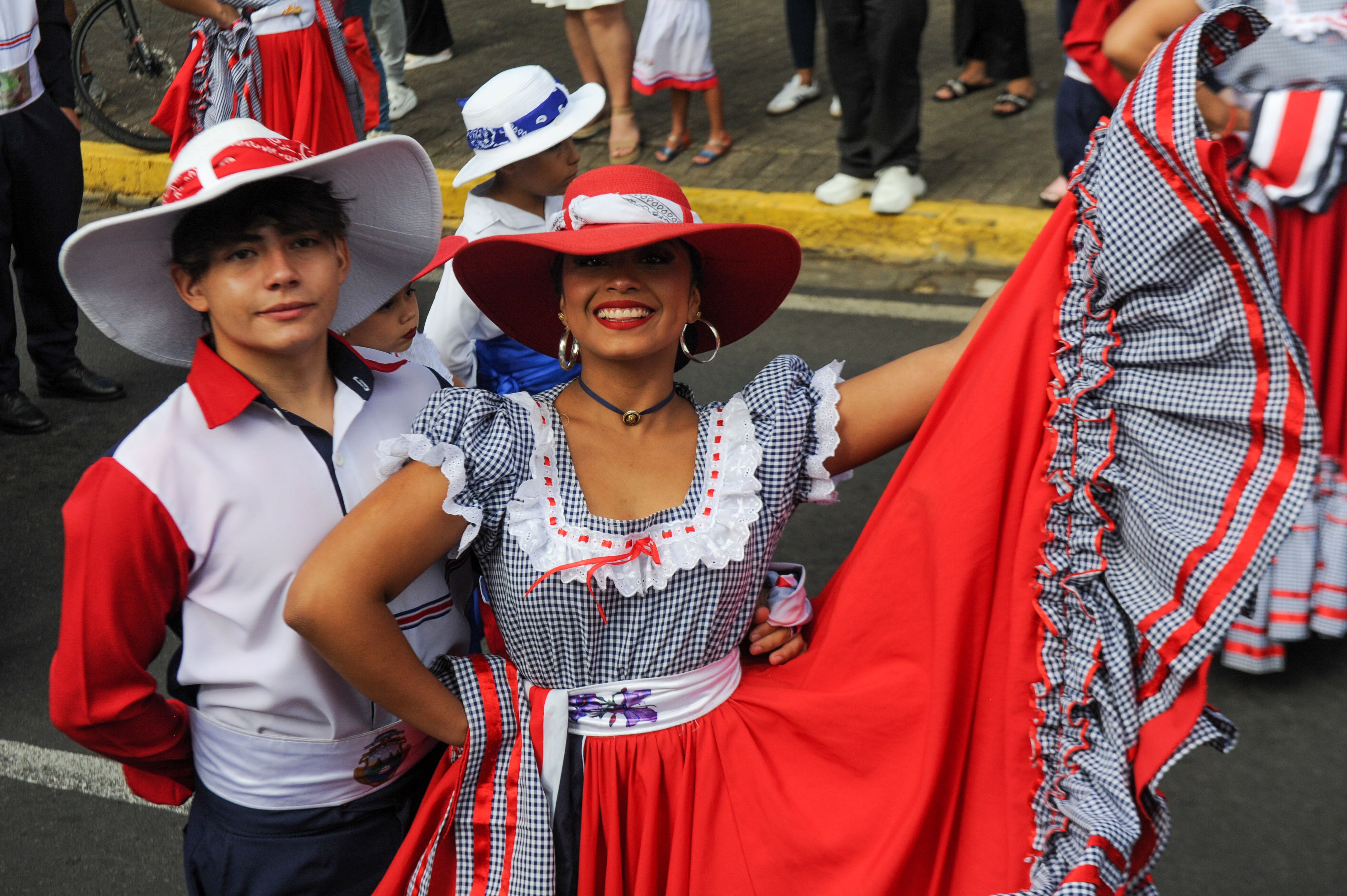 Actos de conmemoración de los 170 años de la Batalla de Rivas, en el parque Juan Santamaría, en Alajuela, este 11 de abril.