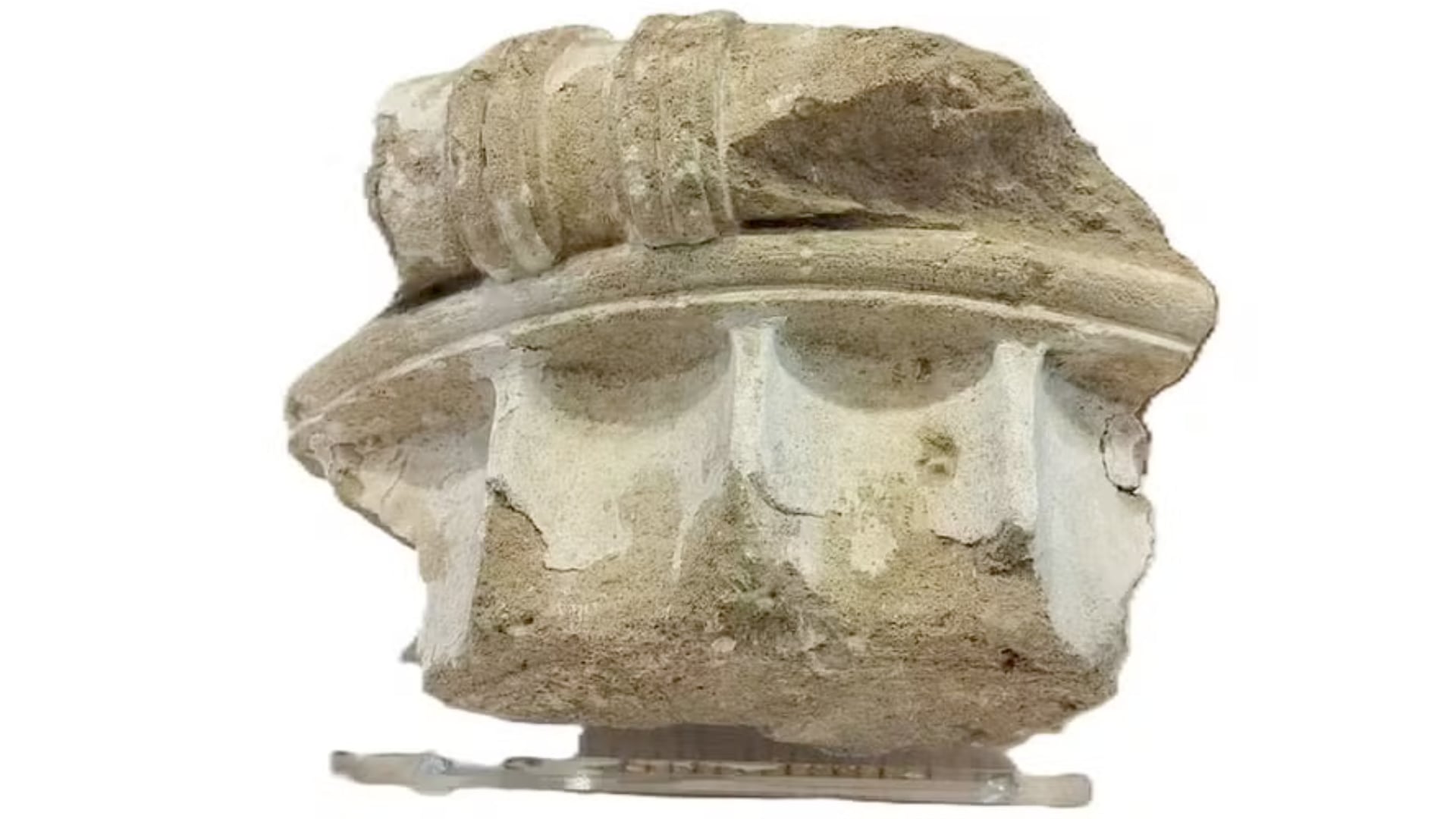 Una alemana entregó un fragmento de columna jónica que recibió como regalo en Grecia en los años 60. La pieza vuelve a Olimpia.