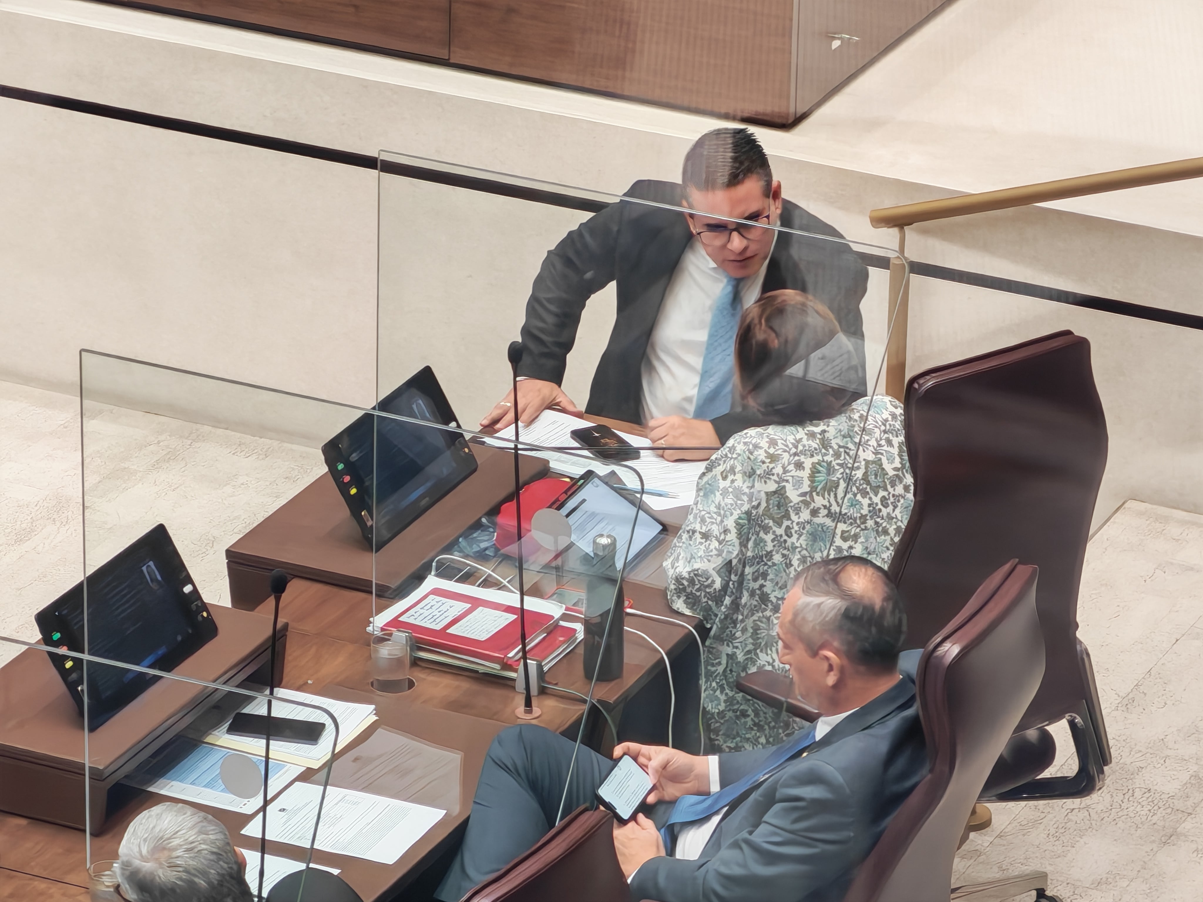 Fabricio Alvarado, Pilar Cisneros, plenario