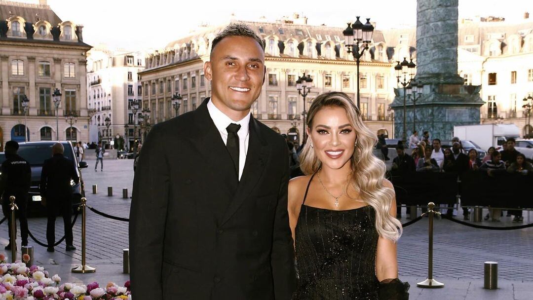 Andrea Salas y Keylor Navas