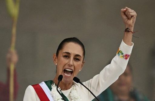 Claudia Sheinbaum asumió la presidencia de México el 1 de octubre del 2024. (Foto: CARL DE SOUZA / AFP)