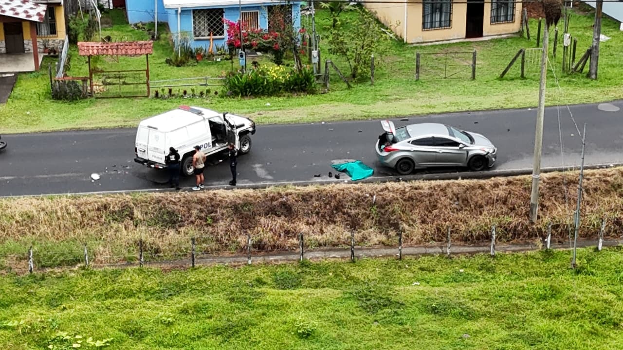 Un hombre y una mujer fallecieron en un accidente de tránsito en Pococí, Guápiles.