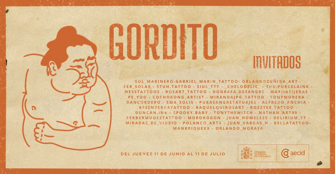 Listado de tatuadores e invitados en exposición 'Gordito'