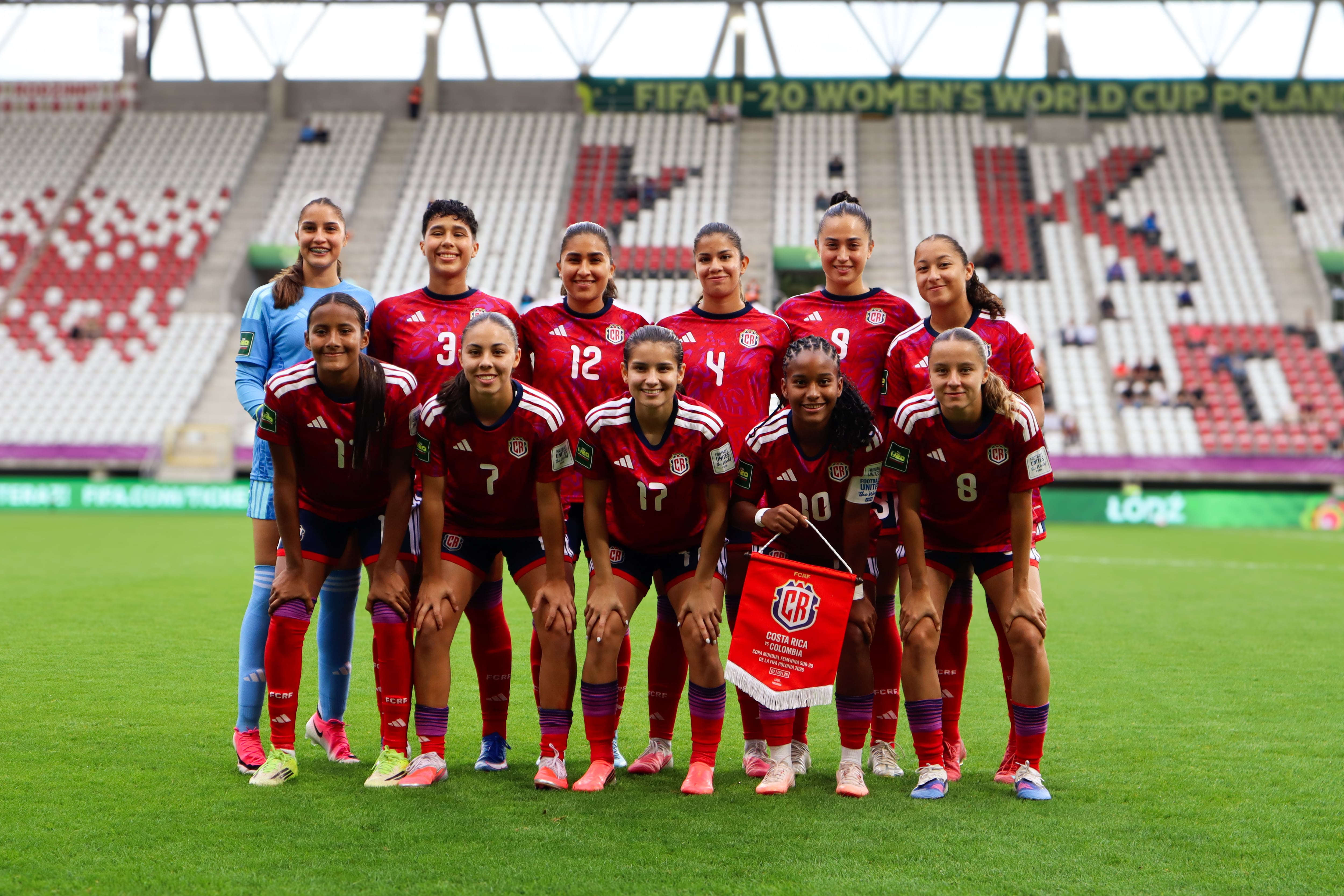 Costa Rica perdió contra Colombia en su debut en la Copa Mundial Femenina Sub-20.