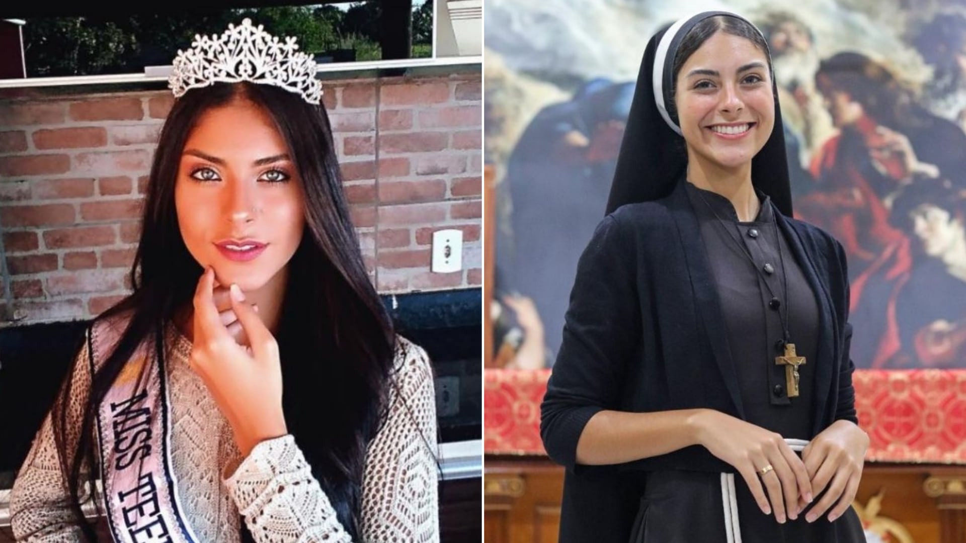 La monja Eva, de 21 años, fue modelo y hoy es viral por su fe y belleza. Rechaza propuestas amorosas y se dedica al trabajo social.