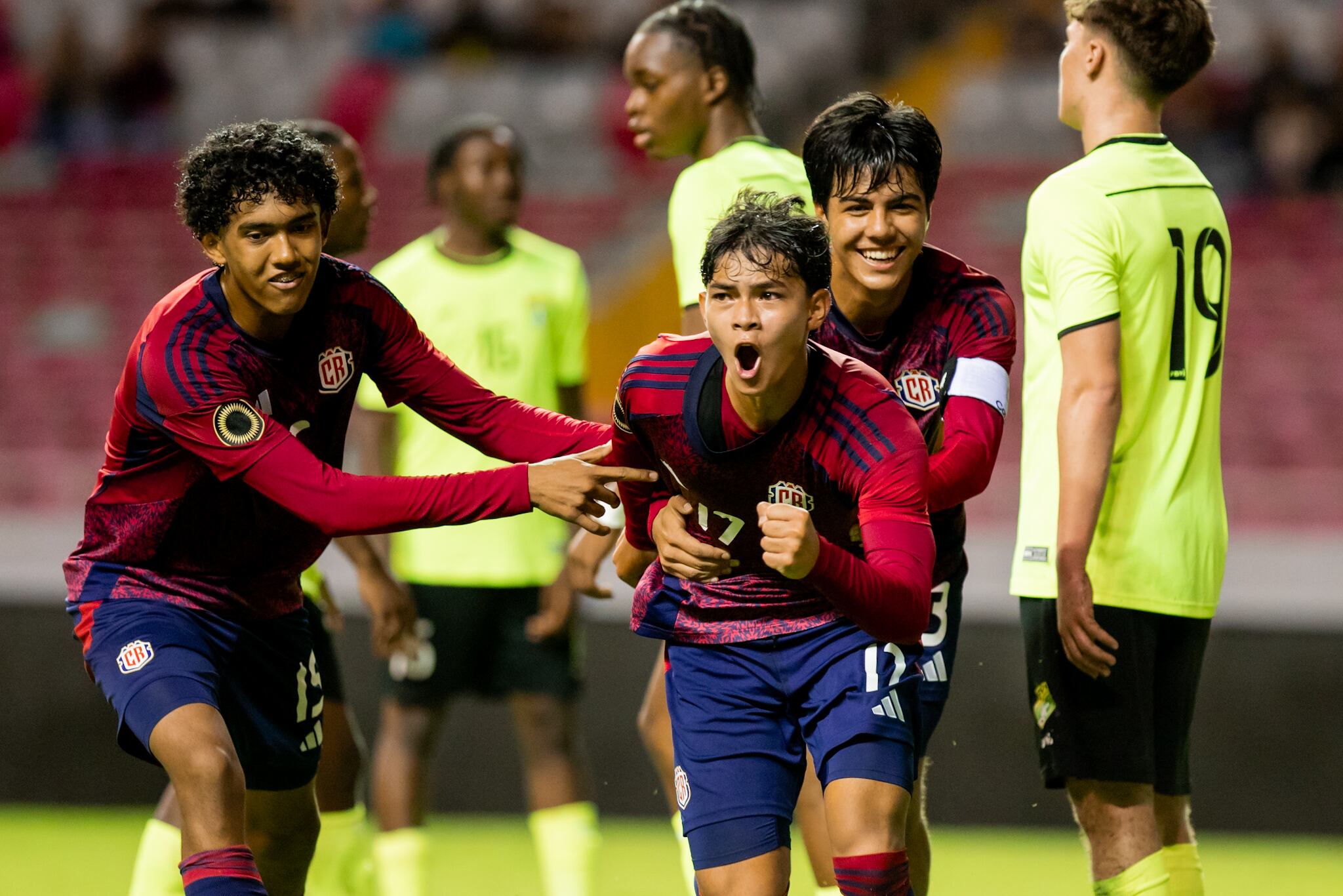 La Selección Sub-17 goleó a las Islas Vírgenes Británicas y se acerca al mundial de esta categoría, que se jugará en Catar. Prensa FCRF.