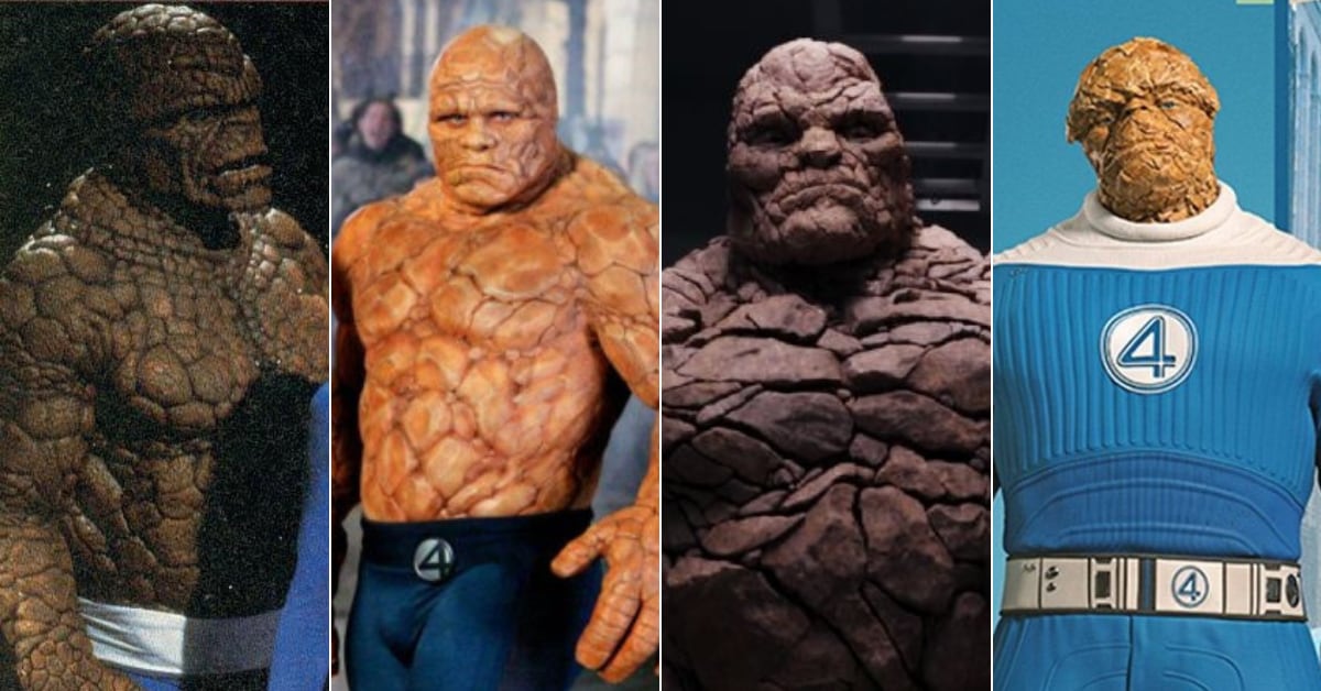 La Mole / Ben Grimm: La transformación de este personaje quedó en manos de Michael Bailey Smith (1994), Michael Chiklis (2005 y 2007), Jamie Bell (2015) y Ebon Moss-Bachrach (2025). Con el tiempo, su interpretación se ha vuelto más humana y emocional.