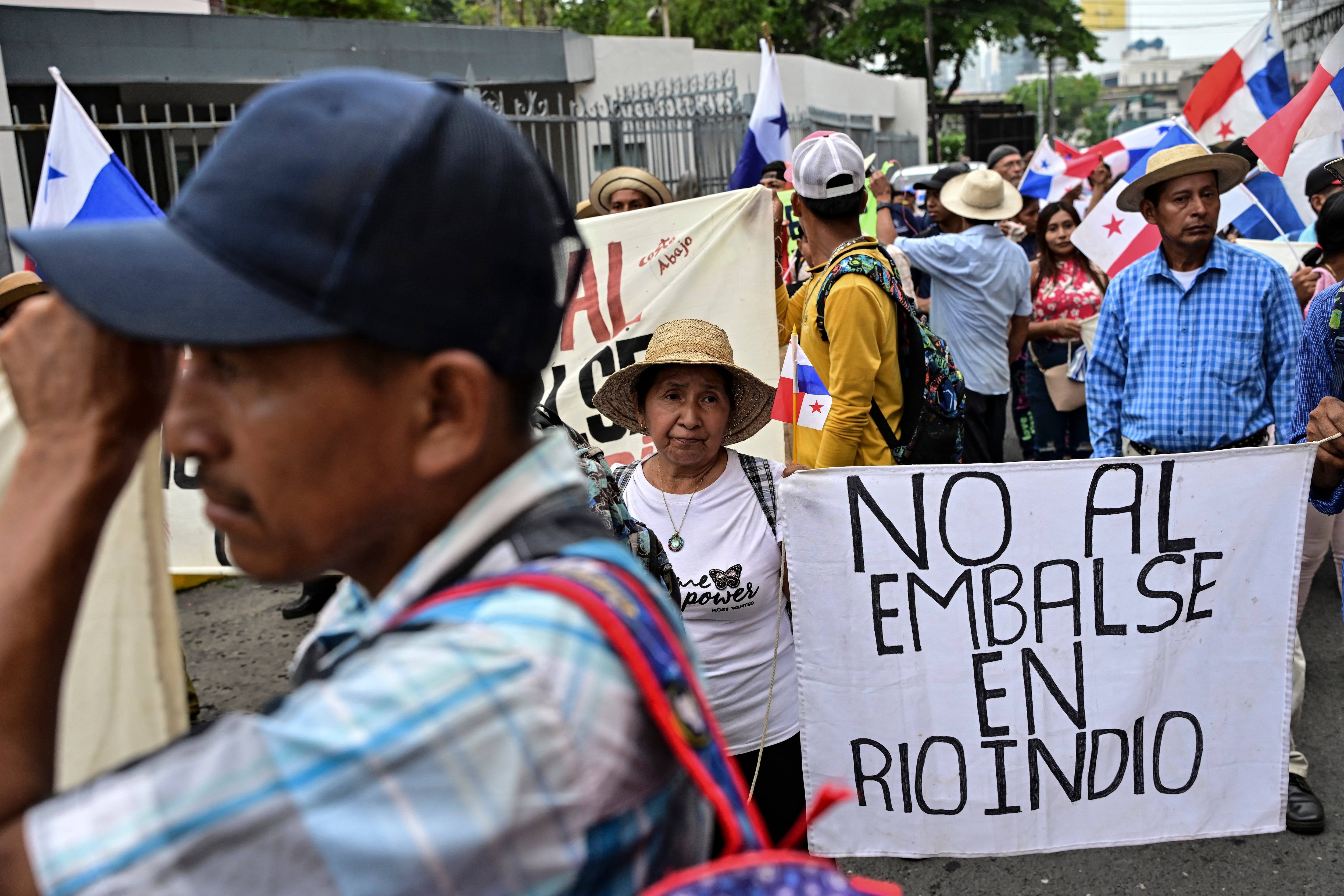 Protesta en Panamá contra la construcción de un nuevo embalse para el canal de Panamá