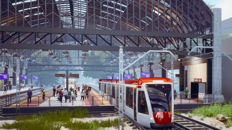 Un tranvía o monorriel; así sería la conexión entre el tren eléctrico y el Aeropuerto Juan Santamaría