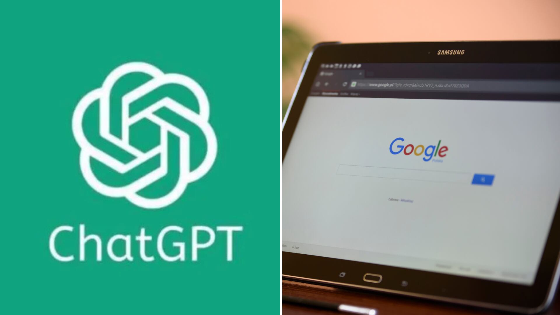 Un teclado de computadora con una ventana emergente que muestra el logo de ChatGPT, representando la integración del chatbot en un navegador web desarrollado por OpenAI.