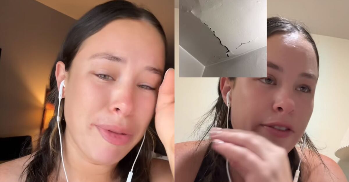 Mujer huye de apartamento tras derrumbarse el techo y liberar miles de cucarachas vivas