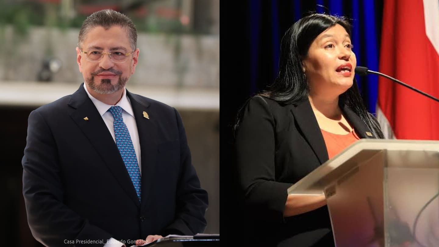 Rodrigo Chaves y María Estrada