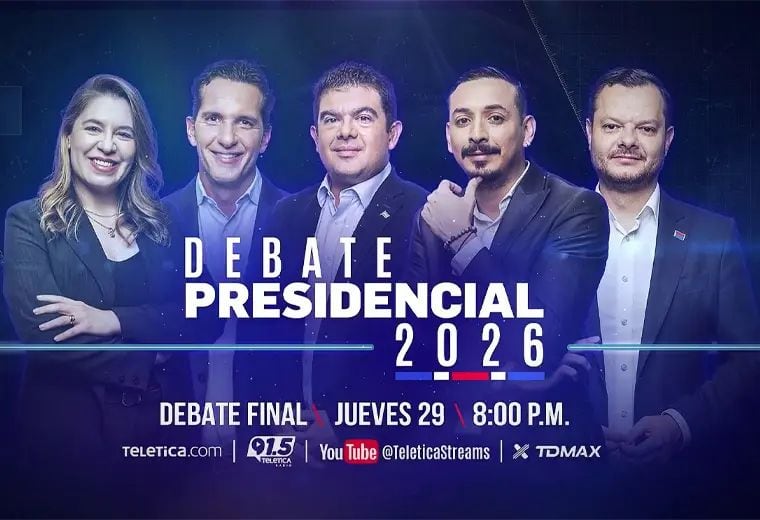 Estos candidatos participan este jueves en el "Debate Final" organizado por Teletica.