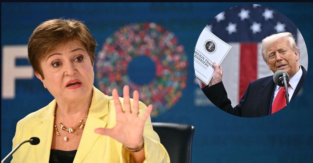 En la imagen, la jefa del FMI y Donald Trump.