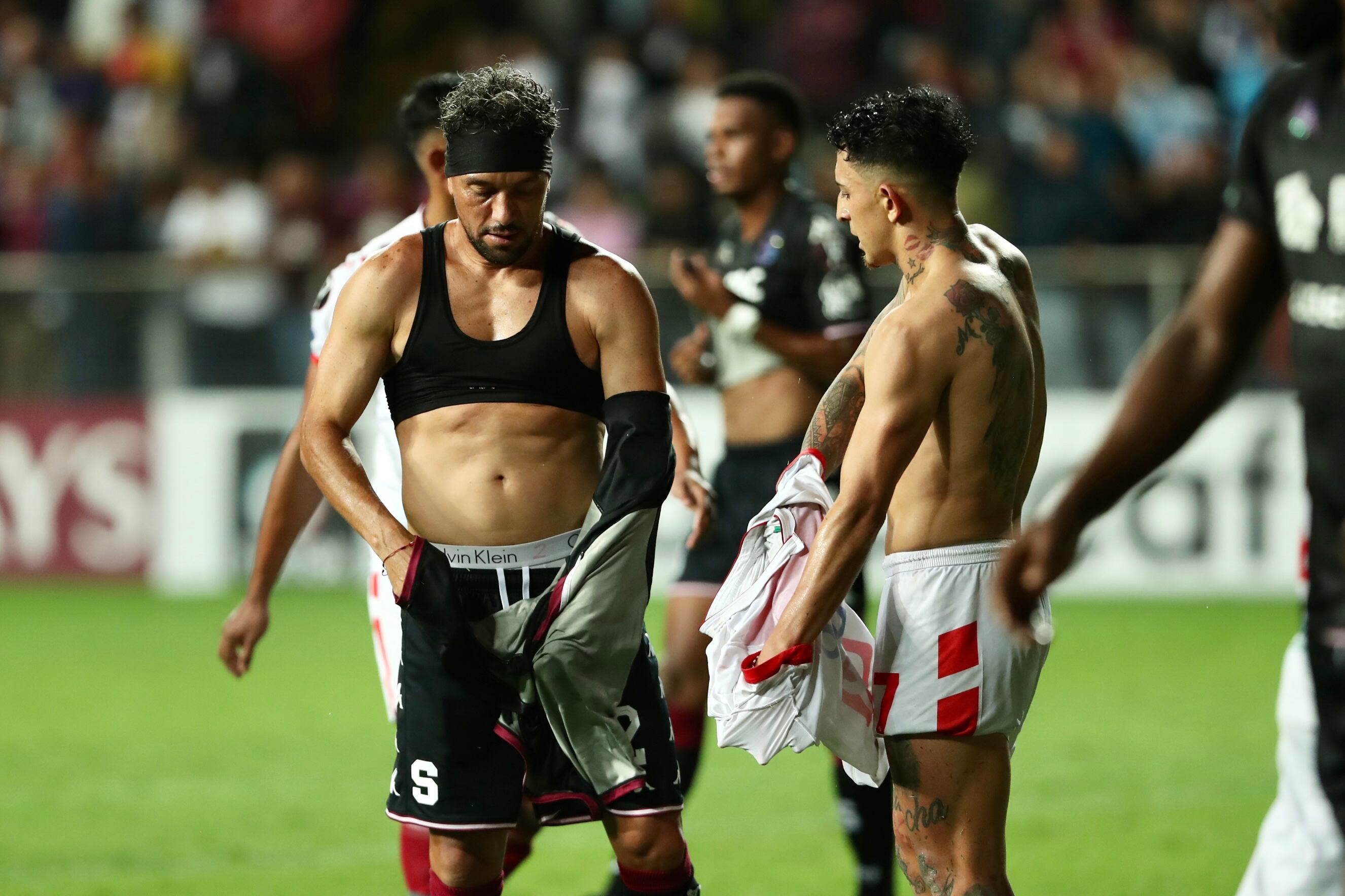 04/10/2023, San José, Tibas, Estadio Ricardo Saprissa, partido de vuelta de los cuartos de la Copa Centroamericana de fútbol entre el Deportivo Saprissa y el Real Estelí.