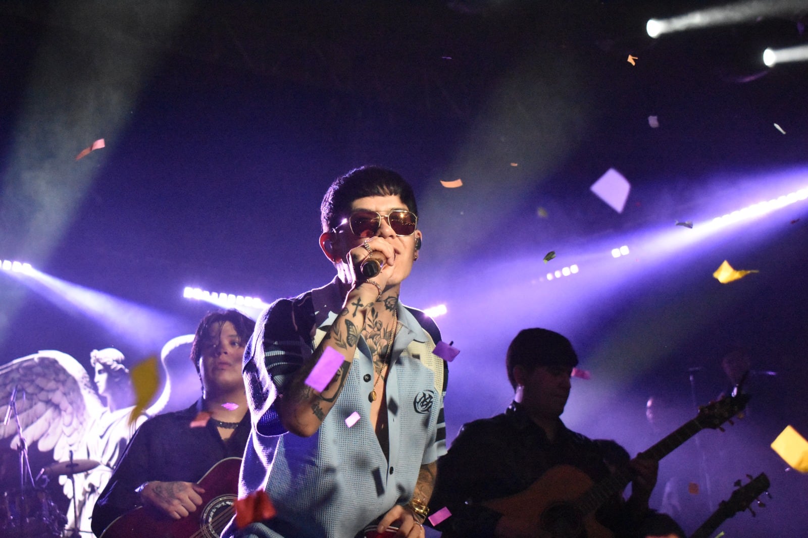 Junior H, cantante mexicano-estadounidenes pionero de los corridos tumbados, se presentó este sábado en Pedregal.