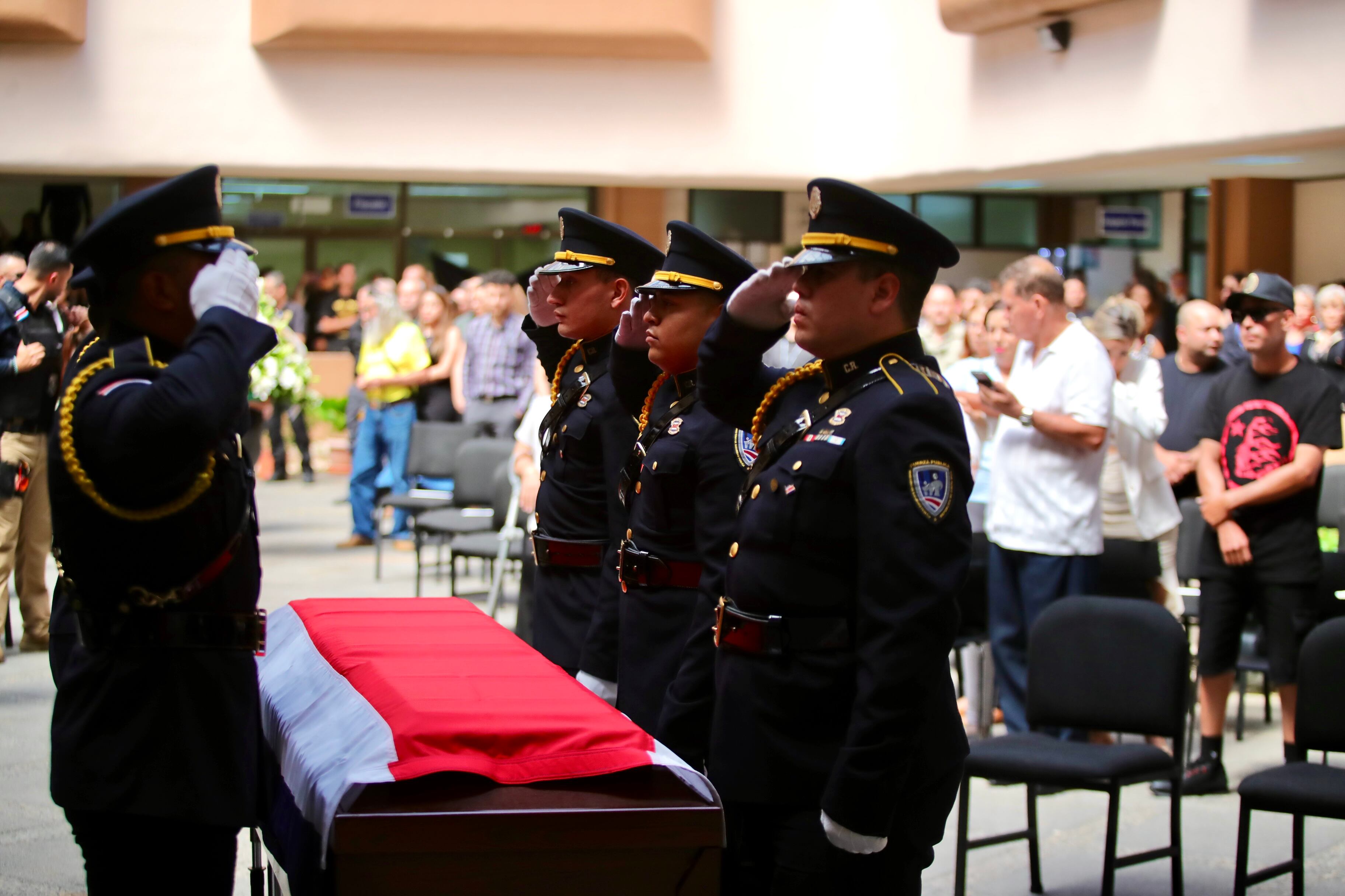 Funeral del oficial del OIJ, Geiner Zamora Hidalgo