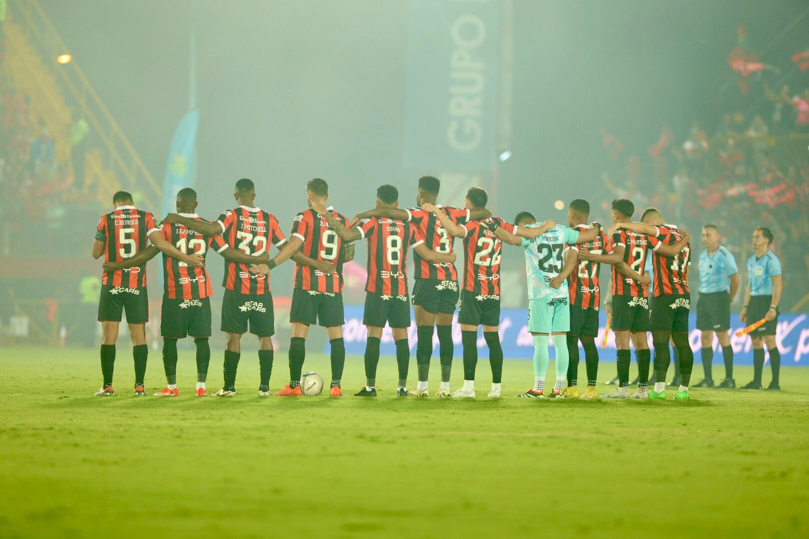 20/04/2024, Alajuela, Estadio Alejandro Morera Soto, partido de la jornada 19 del torneo de clausura 2024 entre Liga Deportiva Alajuelense y el Deportivo Saprissa.
