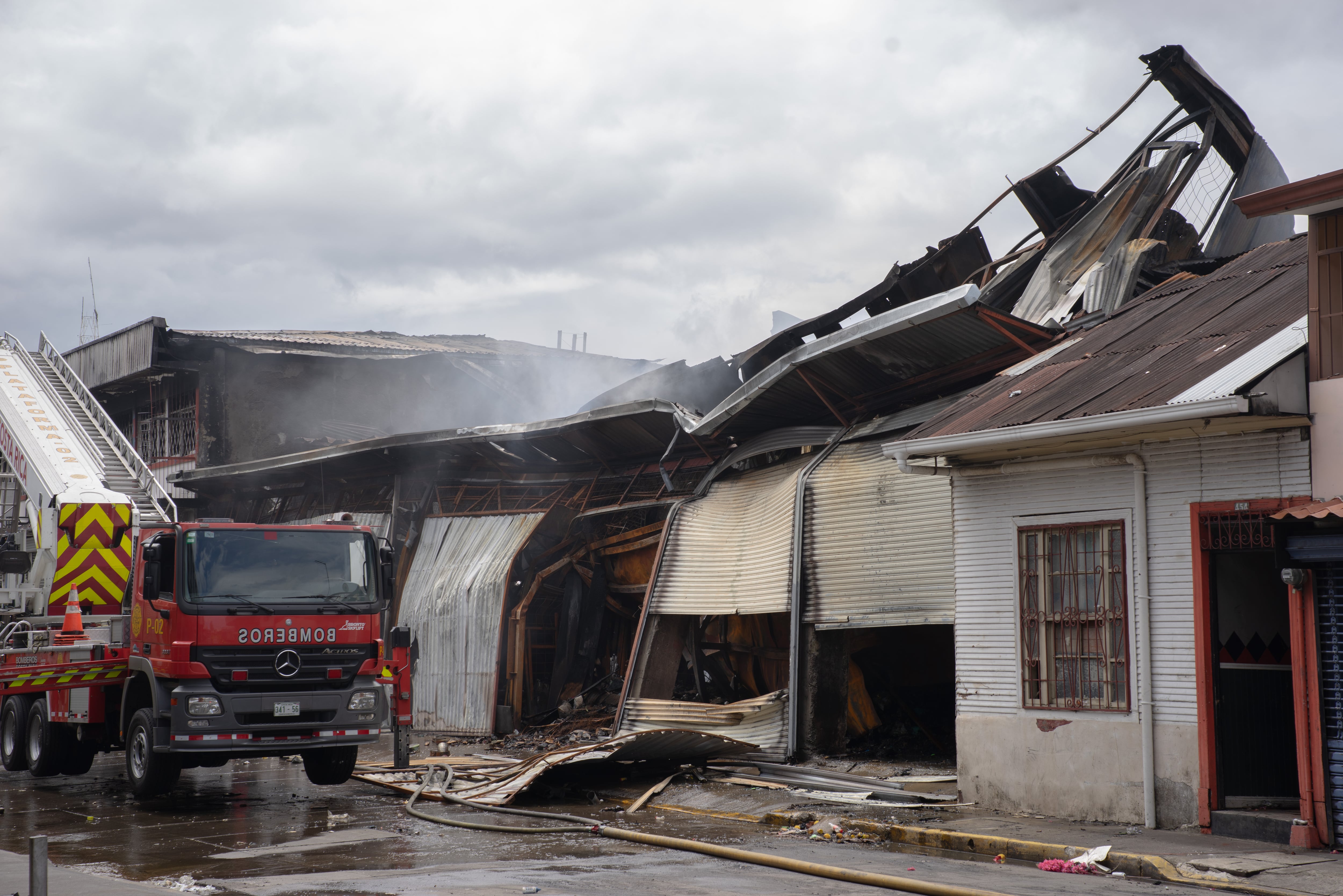 El incendio en San José centro, del 29 de agosto, dejó muchas áreas reducidas a cenizas, mientras que en otras la estructura presenta menos daños.