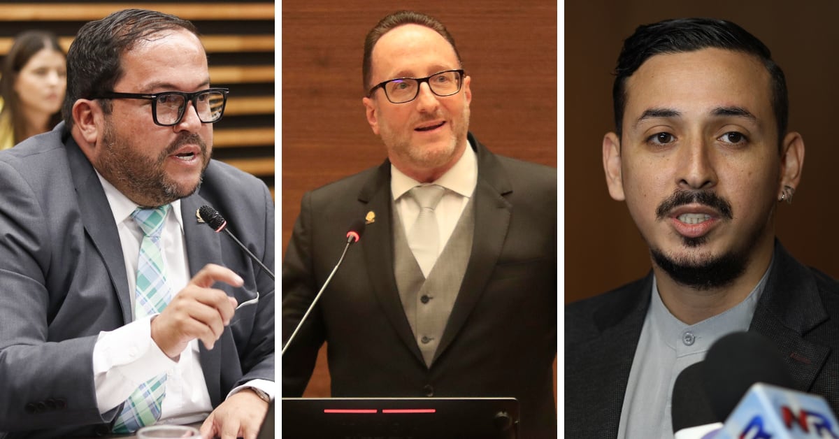 Los diputados Danny Vargas, Eliécer Feinzaig y Ariel Robles, cuestionaron la transparencia del BCIE, debido a las políticas internas de confidencialidad que aplica sobre la información y los procesos internos. Foto: Archivo