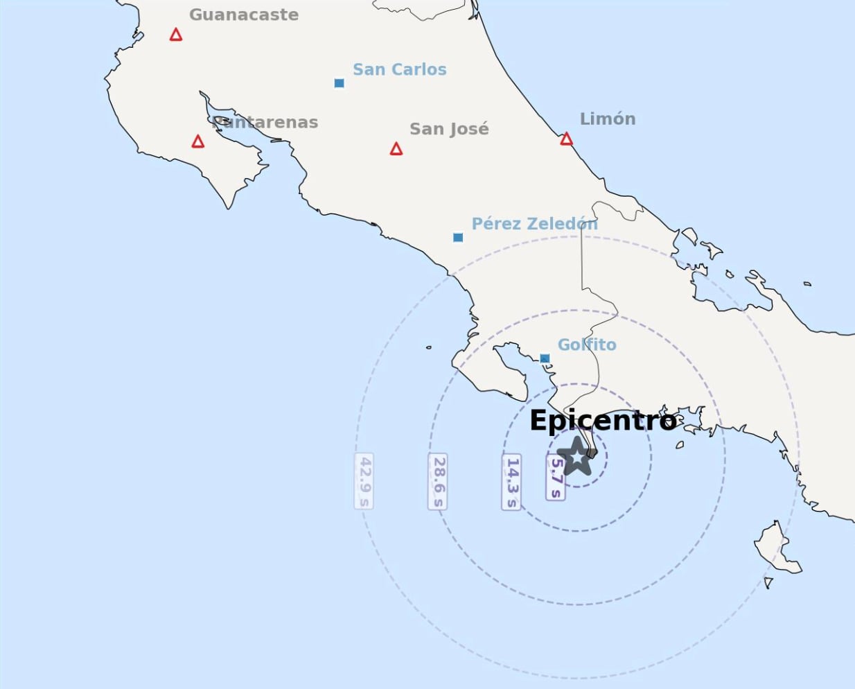 Temblor de 3,8 sacudió este Jueves Santo varias comunidades de Costa Rica