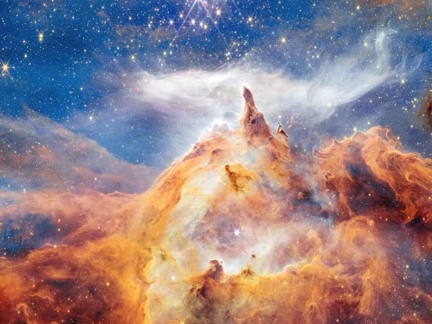 La ESA presentó una imagen del cúmulo Pismis 24, que muestra el nacimiento de estrellas gigantes en la Nebulosa de la Lagosta.