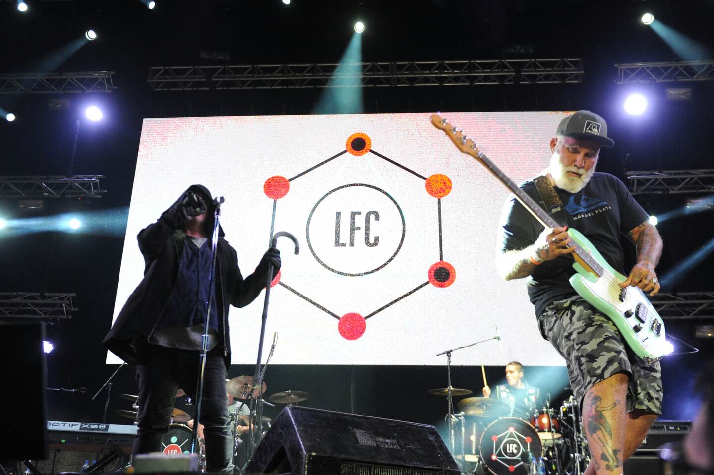 03/03/2018. La Uruca, Parque de Diversiones. Este sábado se realizó el Festival Grito Latino, con la presencia de bandas nacionales e internacionales. En la foto Los Fabulosos Cadillacs. Fotos Melissa Fernández