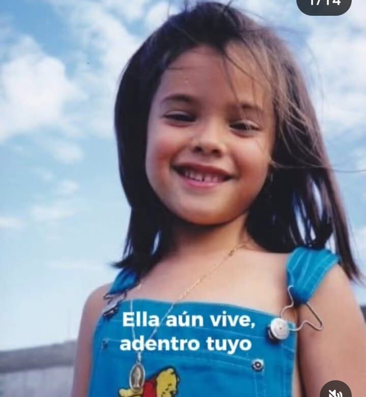 Fotos de María González de niña