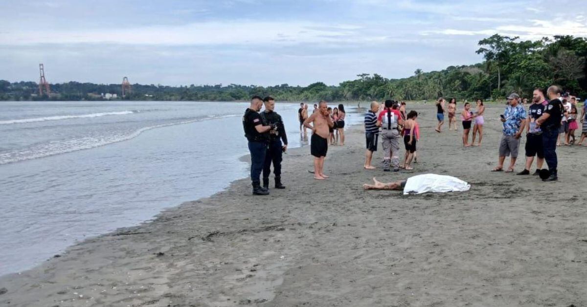 El incidente ocurrió la tarde de este sábado frente al muelle de APM Terminals en Moín. (Foto: suministrada por Reiner Montero, corresponsal GN) (Reiner Montero)