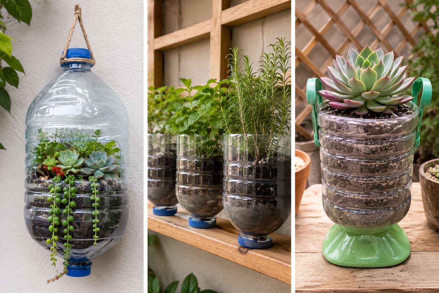 Los garrafones de plástico pueden transformarse en objetos útiles que favorecen el reciclaje y reducen la cantidad de desechos.