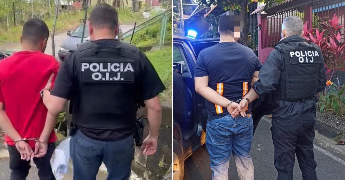 Dos hombres figuran como sospechosos de difundir pornografía infantil. Foto: Organismo de Investigación Judicial (OIJ)